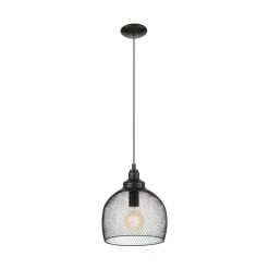 Eglo Straiton Black Steel Mesh Pendant 8 Eglo Straiton Black Steel Mesh Pendant -Eglo eglo straiton black steel mesh pendant p6086 11084 image
