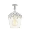 Eglo Sudbury Pendant In Patina White And Clear Glass -Eglo eglo sudbury pendant in patina white and clear glass p2517 3730 image