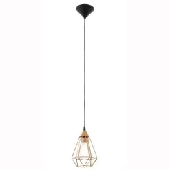 Eglo Tarbes Copper Coloured Breakfast Bar Cage Light -Eglo eglo tarbes copper coloured breakfast bar cage light p2446 3169 image