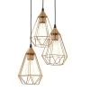 Eglo Tarbes Copper Coloured Triple Drop Cluster Pendant Light 2 Eglo Tarbes Copper Coloured Triple Drop Cluster Pendant Light -Eglo eglo tarbes copper coloured triple drop cluster pendant light p2449 3789 image