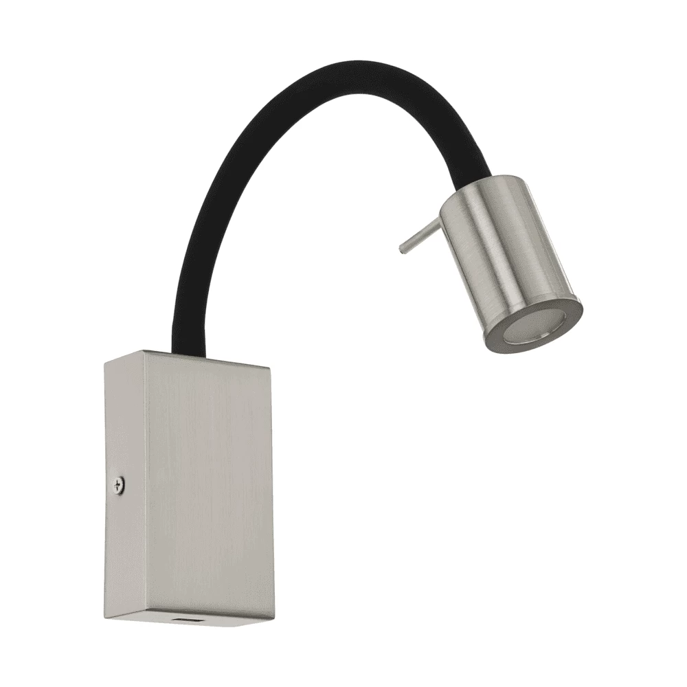 Eglo Tazzoli Nickel Bedside Reader Wall Light With USB Charging Port 4 Eglo Tazzoli Nickel Bedside Reader Wall Light With USB Charging Port - Image 2