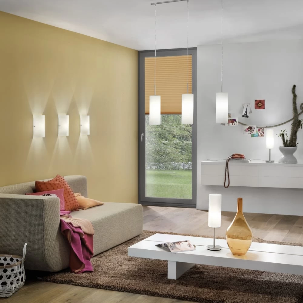 Eglo Troy 3 Triple Drop White Satinated Glass Pendant Light 5 Eglo Troy 3 Triple Drop White Satinated Glass Pendant Light - Image 3