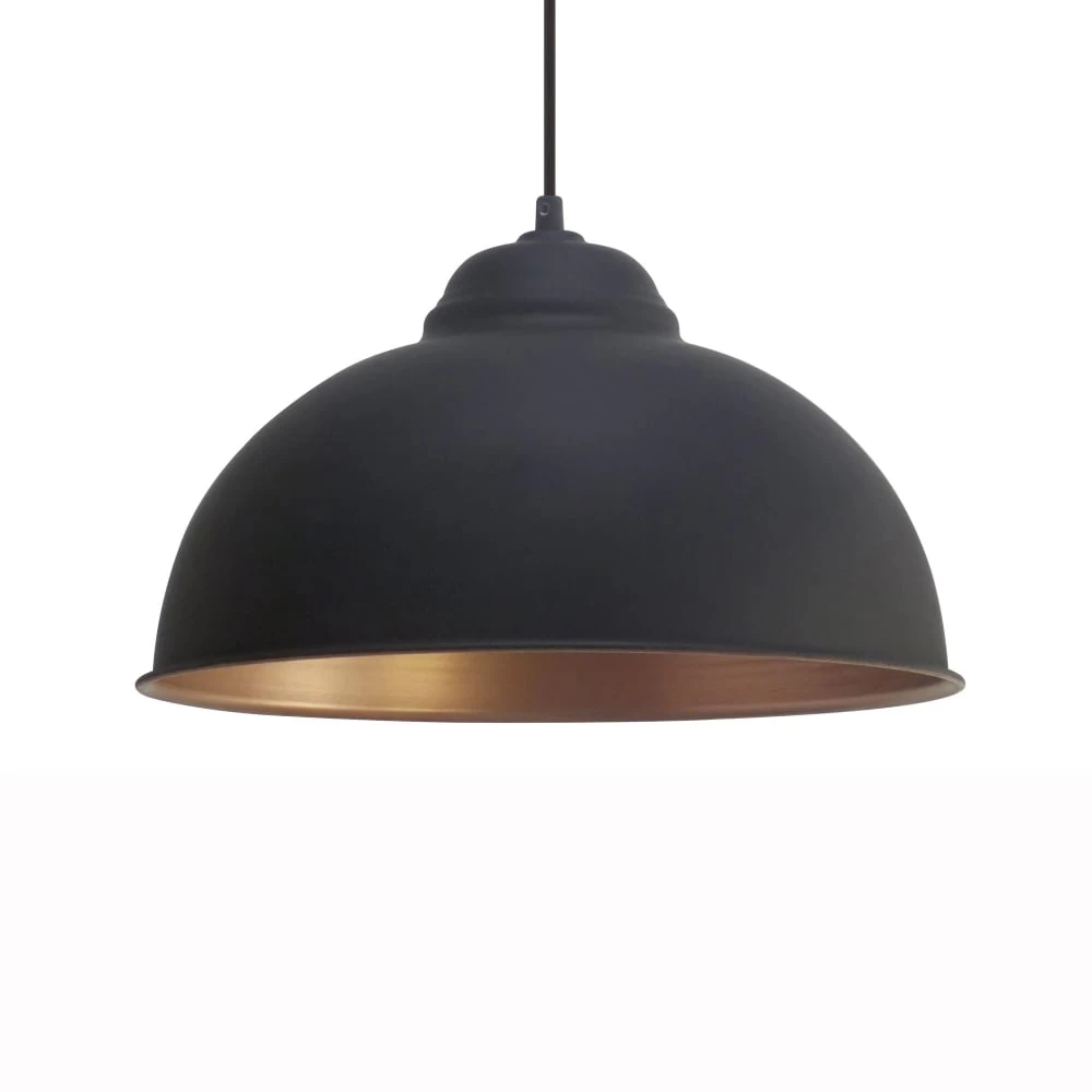 Eglo Truro 2 Black And Copper 370 Pendant Light 4 Eglo Truro 2 Black And Copper 370 Pendant Light - Image 2