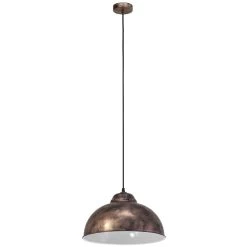 Eglo Truro 2 Vintage Copper And White 370 Pendant Light 7 Eglo Truro 2 Vintage Copper And White 370 Pendant Light -Eglo eglo truro 2 vintage copper and white 370 pendant light p2926 4523 image