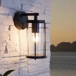 Eglo Valdeo IP44 Outdoor Wall Light In Black -Eglo eglo valdeo ip44 outdoor wall light in black p7668 92038 image