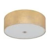 Eglo Viserbella Champagne Gold Fabric Large Flush Ceiling Light -Eglo eglo viserbella champagne gold fabric large flush ceiling light p8400 17952 image