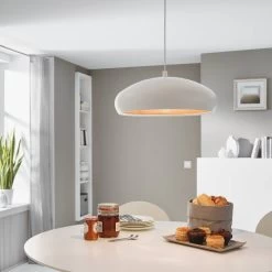 Eglo White And Copper Mogano 1 Pendant Light -Eglo eglo white and copper mogano 1 pendant light p2427 91986 image